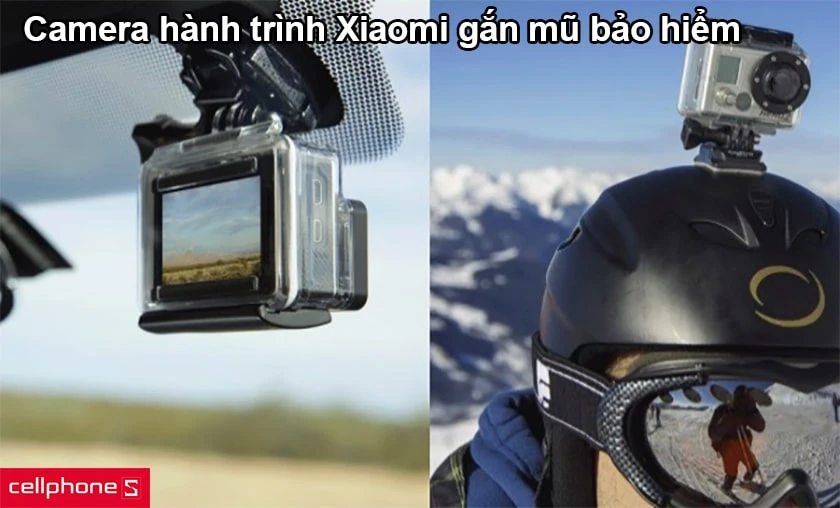 Camera hành trình Xiaomi gắn mũ bảo hiểm