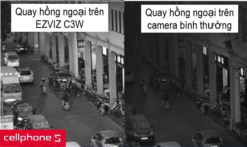 EZVIZ C3W chống trộm tuyệt đối với khả năng quay hồng ngoại phạm vi 30m