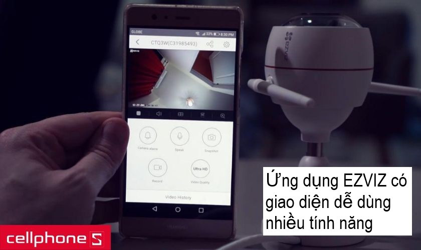 EZVIZ C3W Quản lý và sử dụng một cách dễ dàng qua ứng dụng EZVIZ