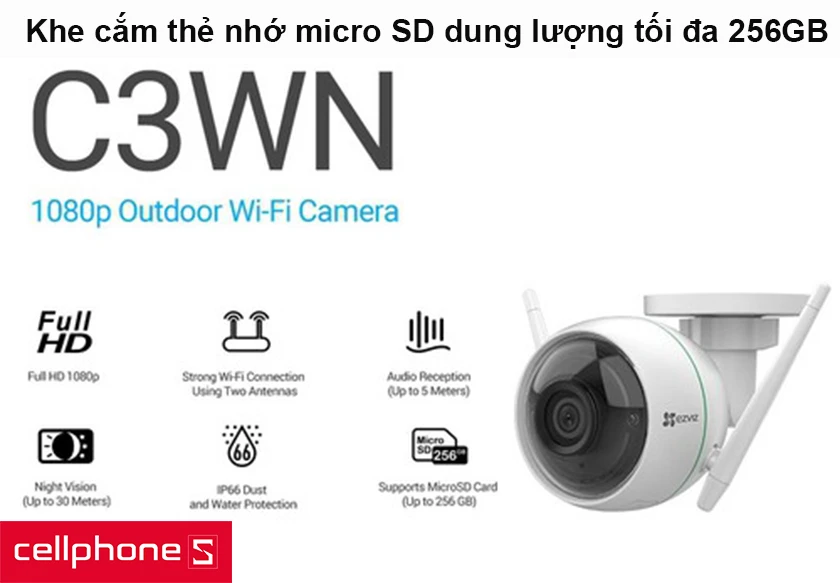 Camera IP Wifi Ezviz C3WN 