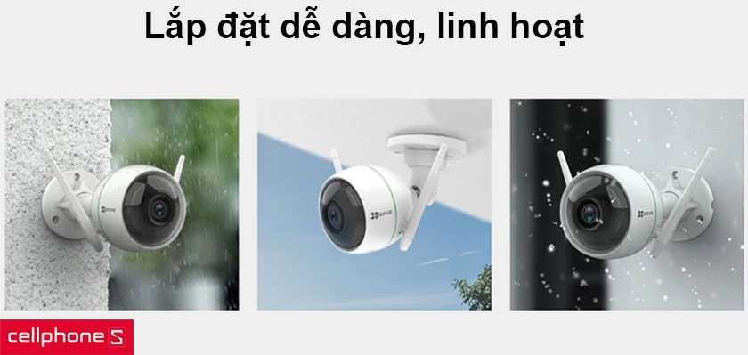 lắp đặt dễ dàng, linh hoạt