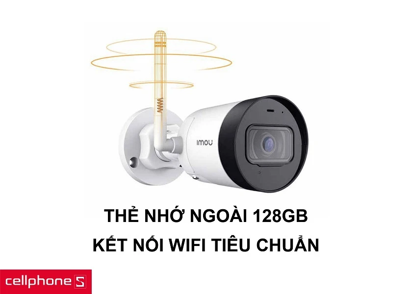Khe cắm thẻ nhớ ngoài lên đến 128GB và khả năng kết nối mạng dễ dàng