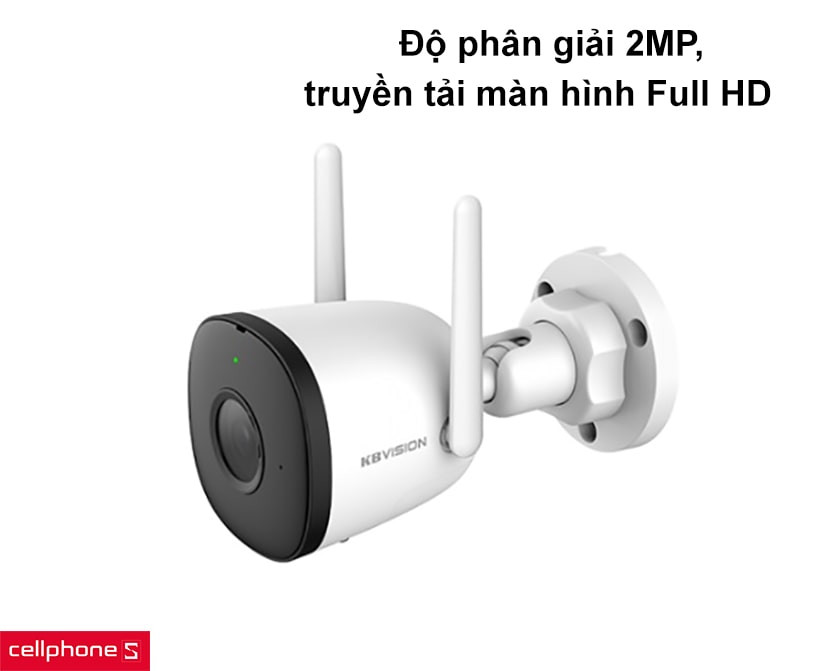 Độ phân giải 2MP, truyền tải màn hình Full HD