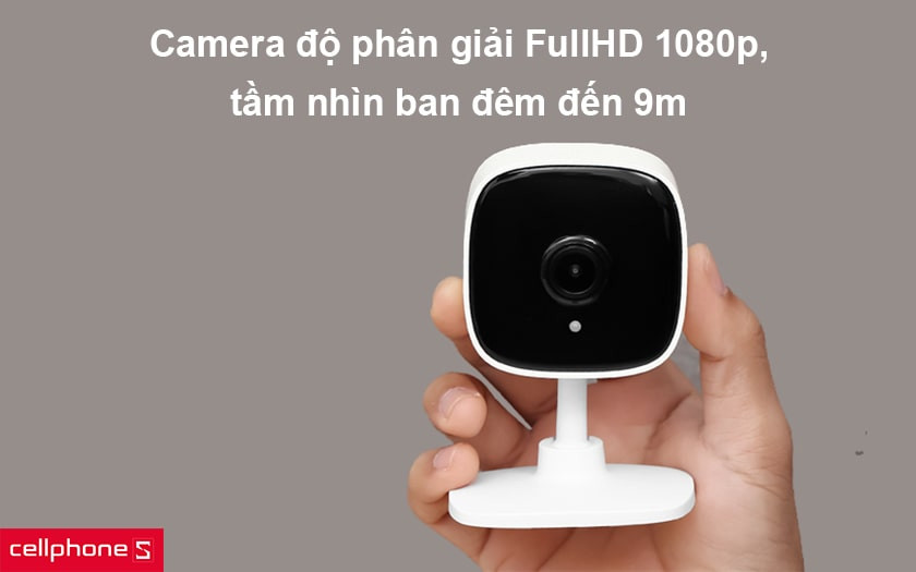 Camera độ phân giải FullHD 1080p, tầm nhìn ban đêm đến 9m