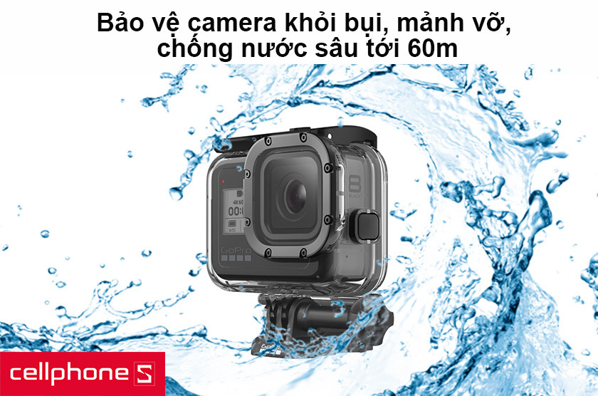 Bảo vệ camera khỏi bụi, mảnh vỡ, chống nước sâu tới 60m