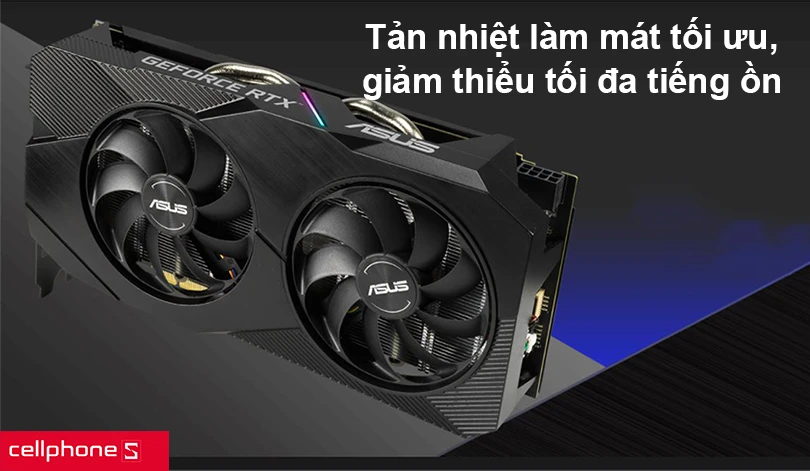 Card màn hình Asus DUAL RTX 2060 O6G EVO