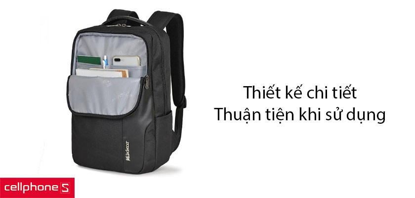 Chia ngăn rõ ràng, dây quai êm ái