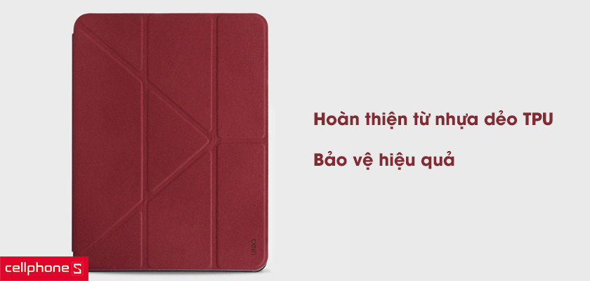 Hoàn thiện từ nhựa dẻo TPU, bảo vệ thiết bị hiệu quả cao