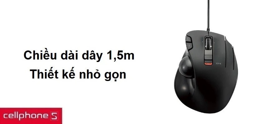 Chiều dài dây 1,5m, thiết kế nhỏ gọn