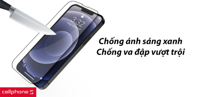 Dán cường lực chống tia sáng xanh iPhone 13 Pro Max Zeelot SOLIDsleek kèm kit dán