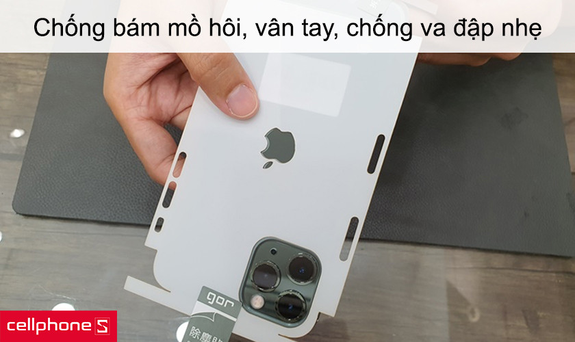 Chống bám mồ hôi, vân tay, chống va đập nhẹ