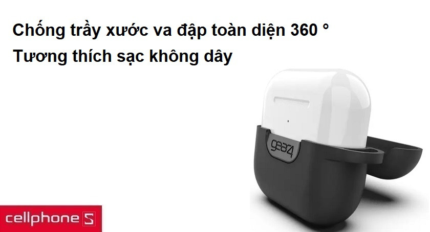Chống trầy xước va đập toàn diện 360 °, tương thích sạc không dây
