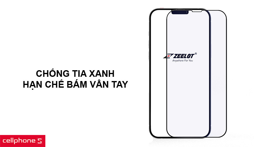 Chống tia xanh và hạn chế bám vân tay cực tốt