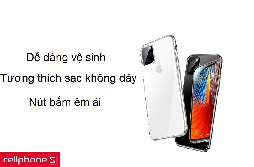 Dễ dàng vệ sinh, tương thích sạc không dây
