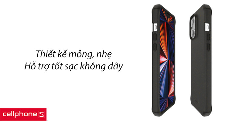 Thiết kế mỏng nhẹ, chất liệu cao cấp