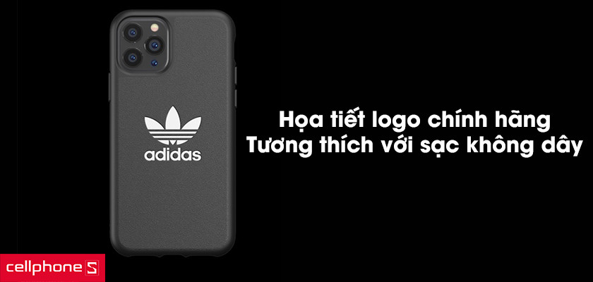 Họa tiết logo chính hãng, tương thích với sạc không dây