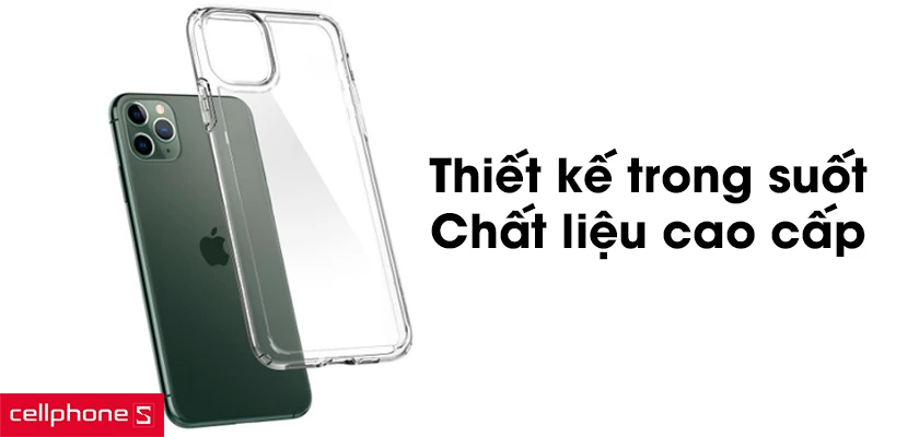 Thiết kế trong suốt, chất liệu cao cấp