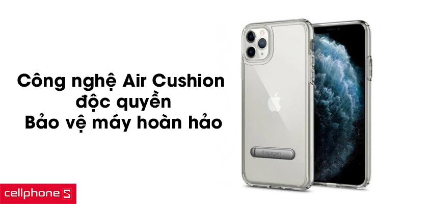 Công nghệ Air Cushion độc quyền, không ảnh hưởng tới thao tác trên máy