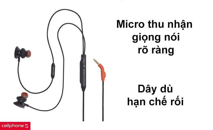 Micro thu nhận giọng nói rõ ràng, dây dù bền bỉ hạn chế rối