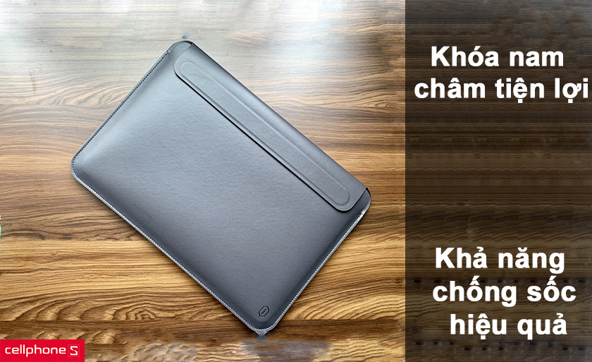 Khóa nam châm tiện lợi, khả năng chống sốc hiệu quả