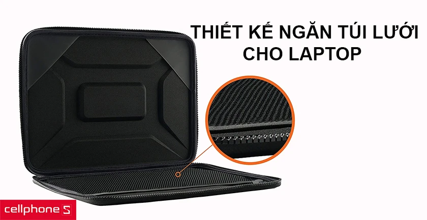 túi lưới ngăn laptop