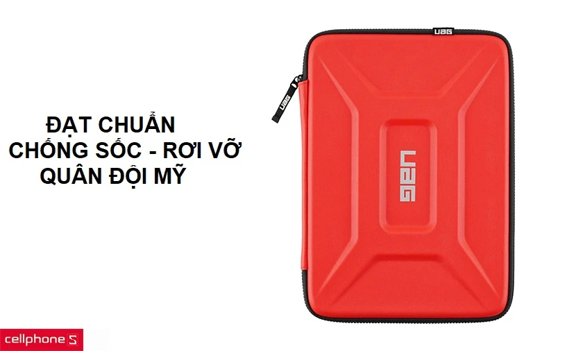 Đạt chuẩn chống sốc, chống rơi vỡ nghiêm ngặt của quân đội Mỹ