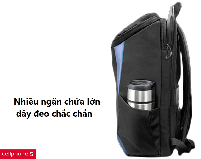 Nhiều ngăn chứa lớn, dây đeo chắc chắn