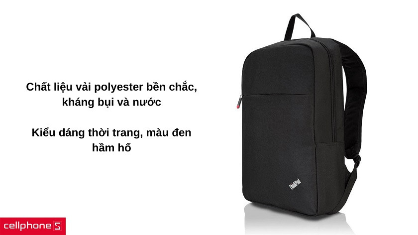 Chất liệu vải bền chắc, màu đen hầm hố