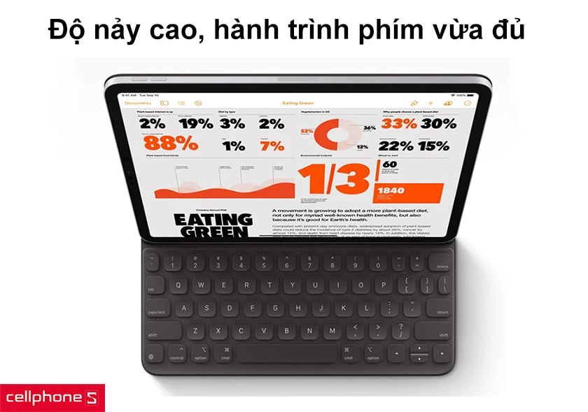 Chất lượng cao cấp: độ nảy cao, hành trình phím vừa đủ, tích hợp nhiều phím tắt