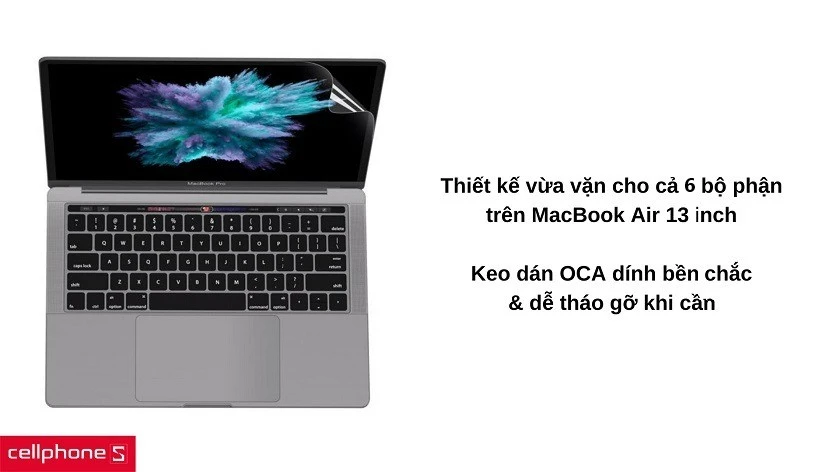Dán Macbook Air 13 inch Innostyle 5 in 1