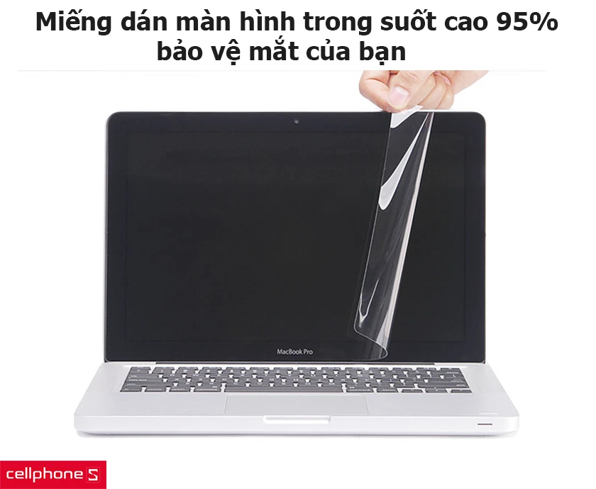 Miếng dán màn hình trong suốt cao đạt 95%