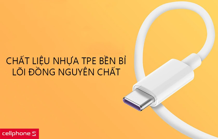 Chất liệu nhựa TPE bền bỉ, lõi đồng nguyên chất