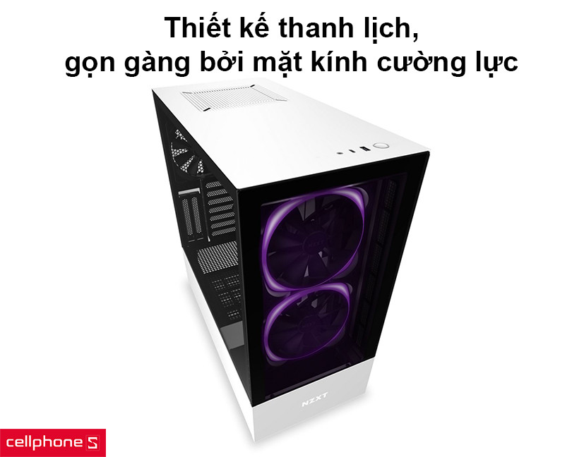 Case máy tính NZXT H510 Elite Matte