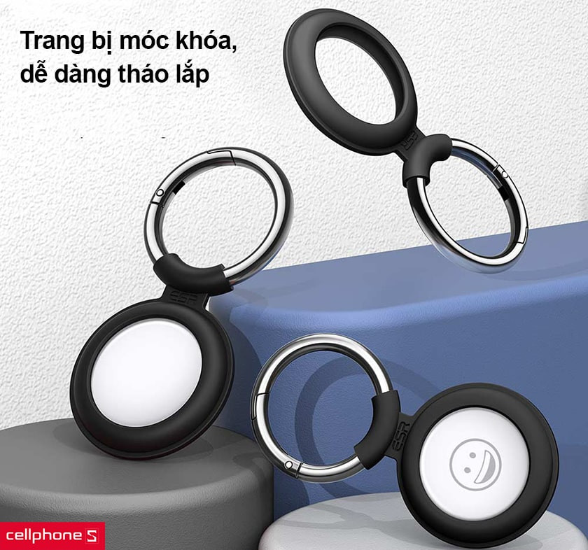 Trang bị móc khóa, dễ dàng tháo lắp
