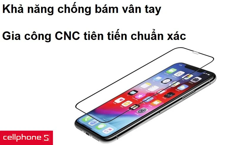 Trải nghiệm chạm màn hình tốt nhờ tính năng chống bám vân tay, được gia công CNC chuẩn xác