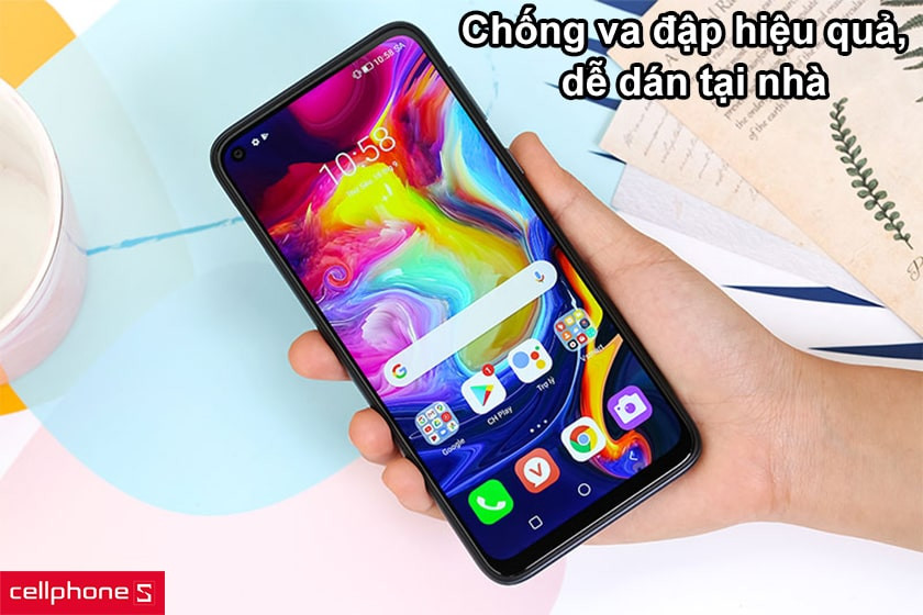 Chống va đập hiệu quả, dễ dán tại nhà