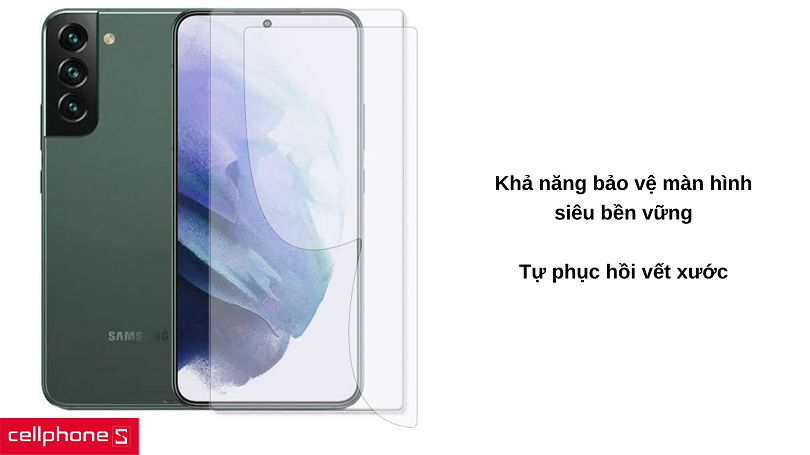 Dán PPF full mặt trước cao cấp cho Samsung Galaxy S22 - Bảo vệ chất lượng cao
