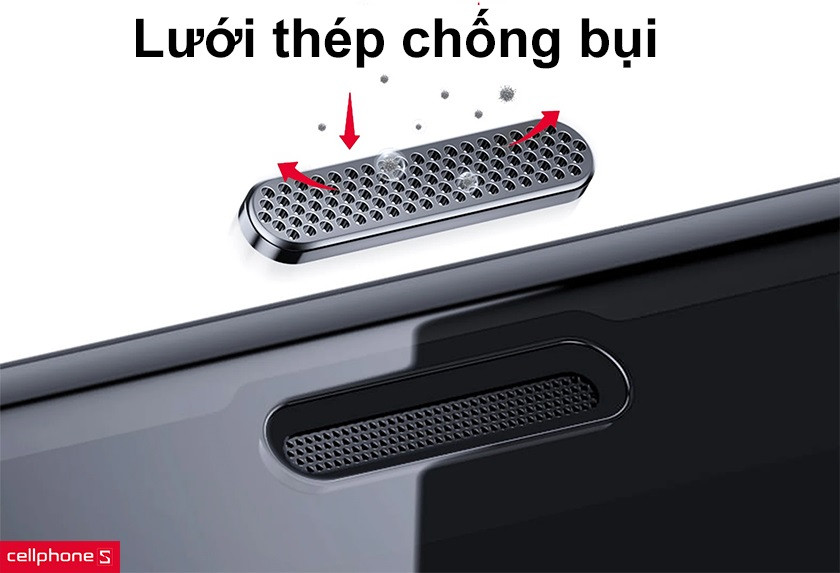 trang bị lưới thép chống bụi cho loa trong