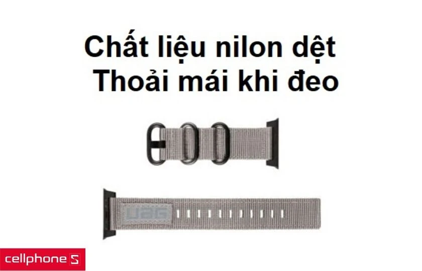 Chất liệu nilon dệt cao cấp giúp dễ chịu khi đeo thường xuyên