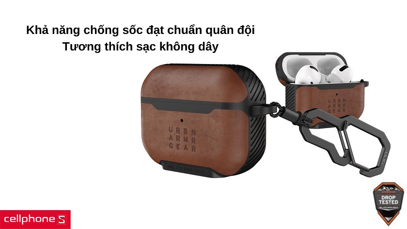 Độ chống sốc chuẩn quân đội đáng tin cậy, khả năng tương thích sạc không dây