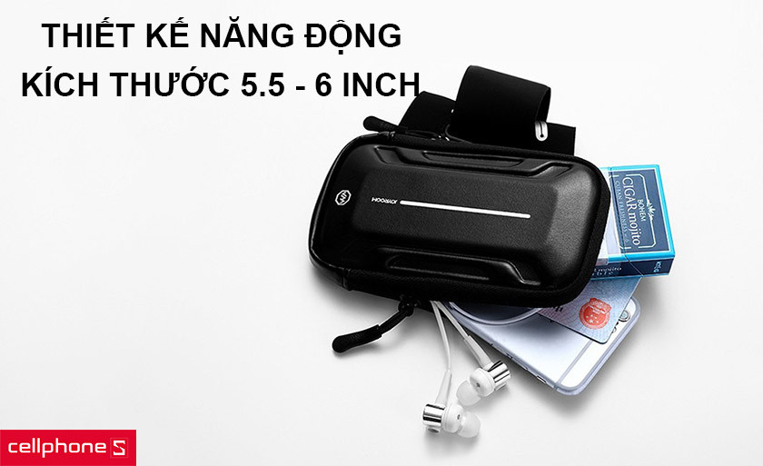 Thiết kế năng động, tương thích với những smartphone 5.5-6 inch