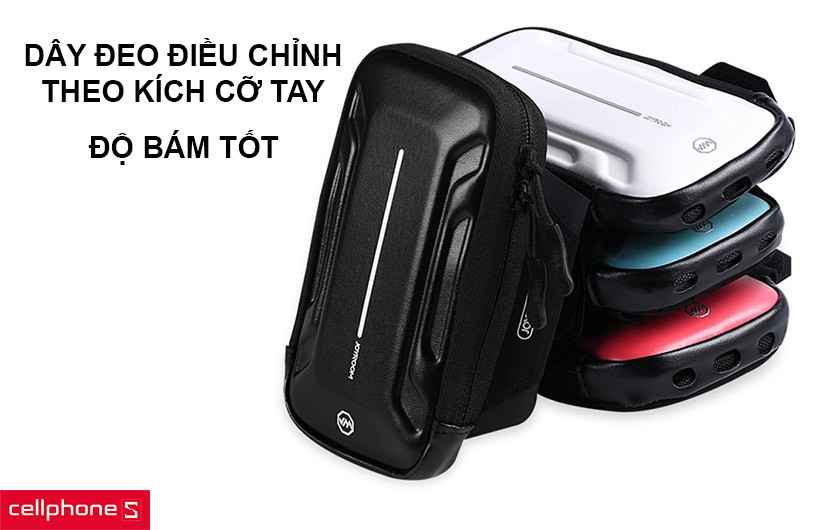 Dây đeo điều chỉnh dễ dàng theo kích cỡ bắp tay, độ bám tốt