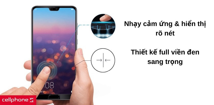 Thiết kế siêu mỏng full màn hình đen sang trọng & đẹp mắt