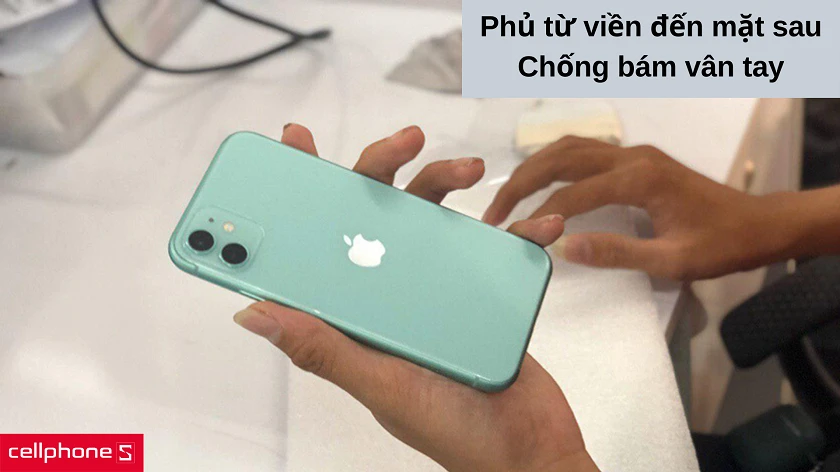 Mặt nhám giúp bảo vệ mặt kính và giữ vẻ đẹp cho iPhone 11