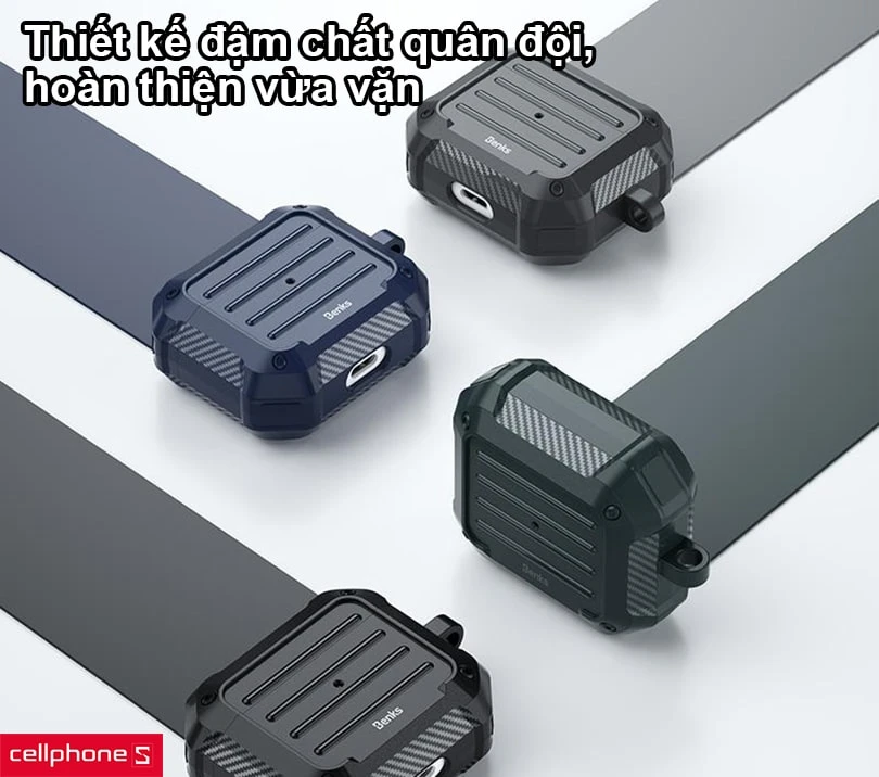 Hộp đựng tai nghe AirPods 3 Benks SuitCase Protective TPU 