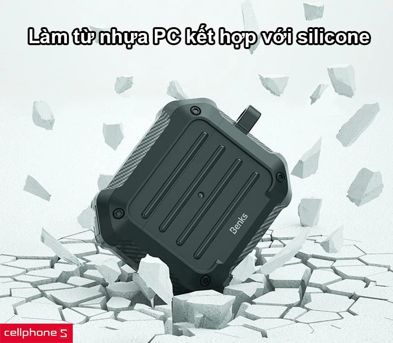 Hộp đựng tai nghe AirPods 3 Benks SuitCase Protective TPU 
