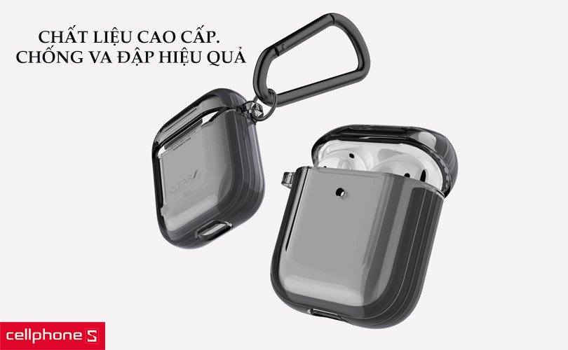 Hộp đựng tai nghe AirPods Pro Raptic Clear Case