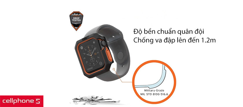 Độ bền chuẩn quân đội cho khả năng chống rơi và va chạm