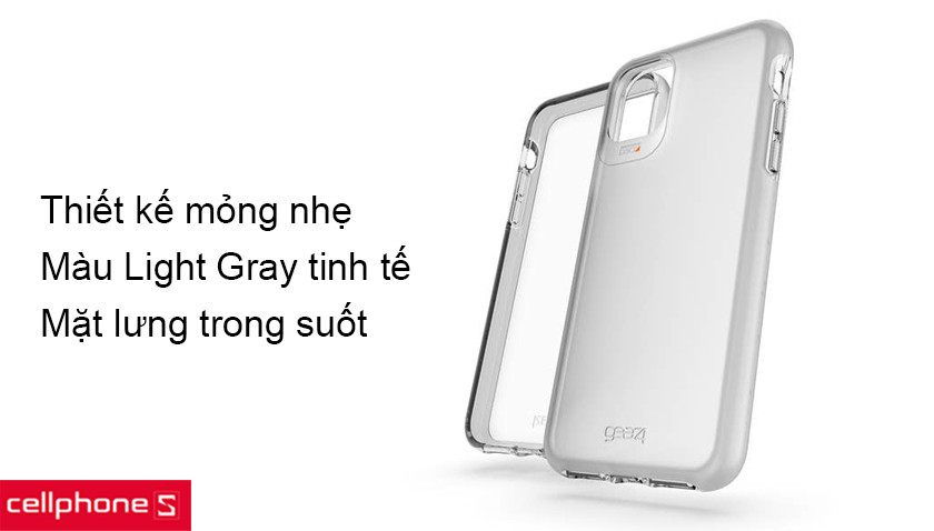 Thiết kế đơn giản với màu Light Gray tinh tế, trọng lượng nhẹ