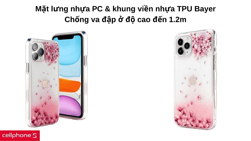 Chất liệu PC & TPU tạo độ chống sốc tuyệt đối & bảo vệ iPhone toàn diện